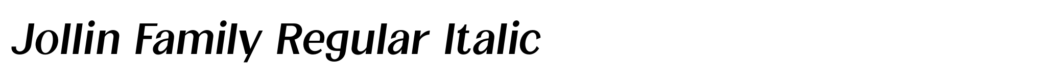 Jollin Family Regular Italic image
